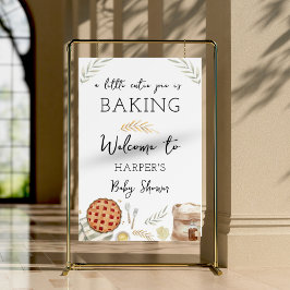 Välkomsttecken för Watercolor Cutie Paj Baking Poster