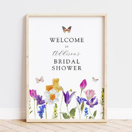 Välkomsttecken för Wildblomens Möhippa Poster