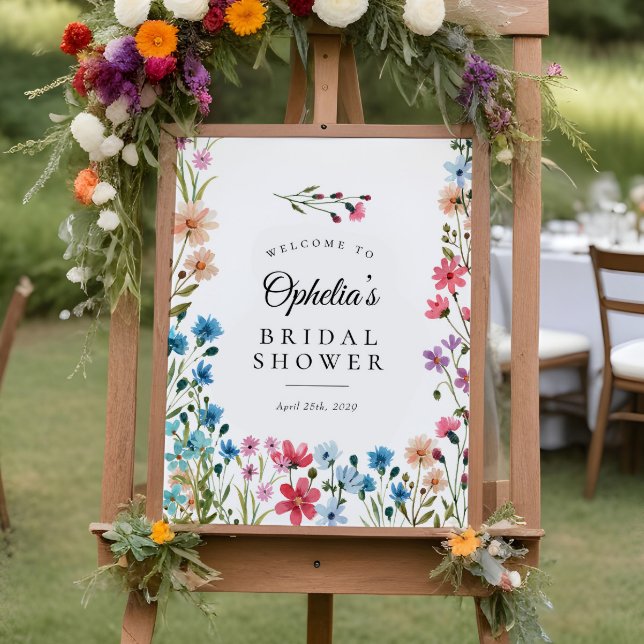 Välkomsttecken för Wildblomma Kärlek Bloom Möhippa Poster (Skapare uppladdad)