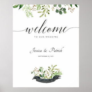 Välkomsttecken Poster