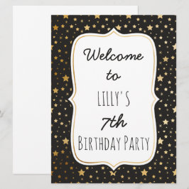 Välkomstteckenmagiskt tema Party Inbjudningar