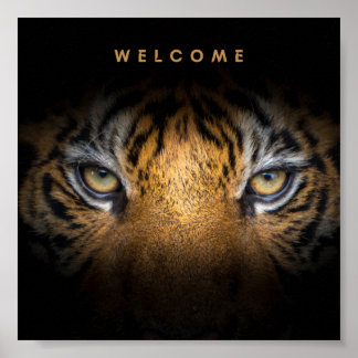 Välkomstvärdet poster pappert