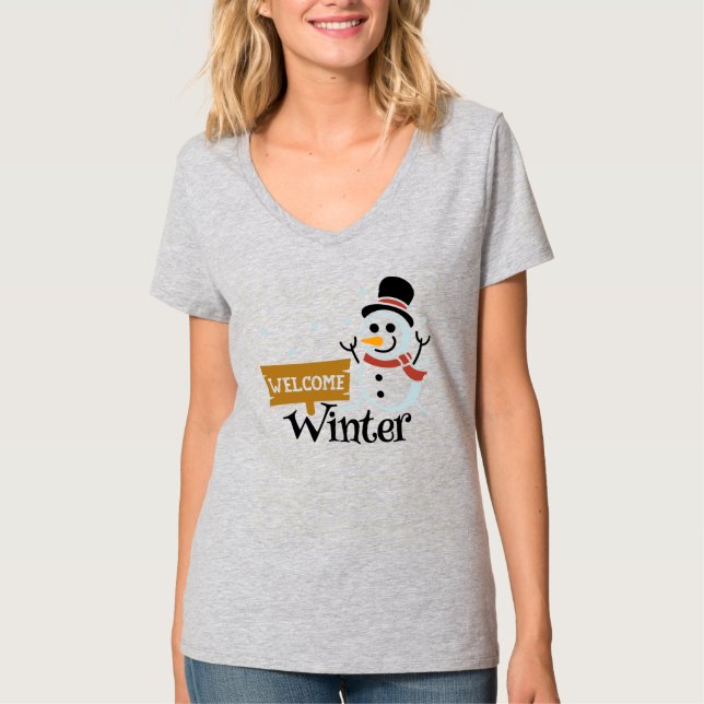 Välkomstvinter T Shirt (Framsida)