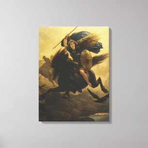 Valkyrie, 1865 (olja på arbetsyta) canvastryck