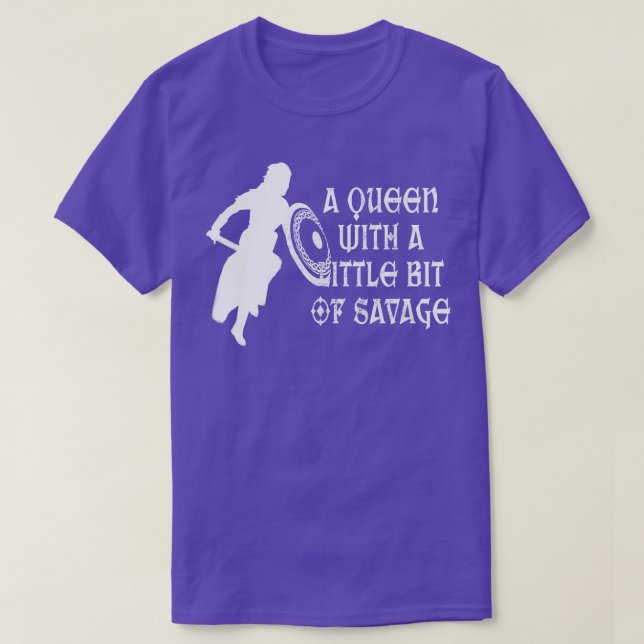 Valkyrie A med lite Savage Shield Maid T Shirt (Design framsida)