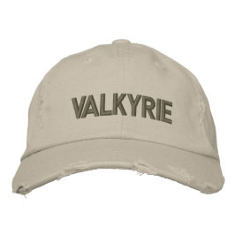 Valkyrie Anpassningsbar Distress Baseball Cap Broderad Keps