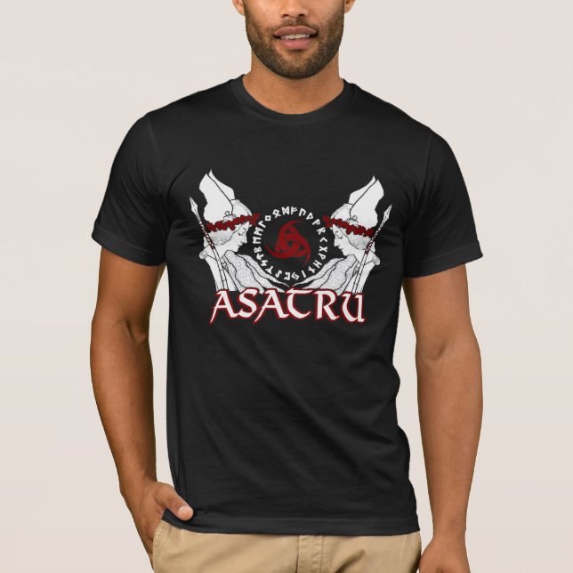 Valkyrie Asatru skjorta T-shirt (Framsida)