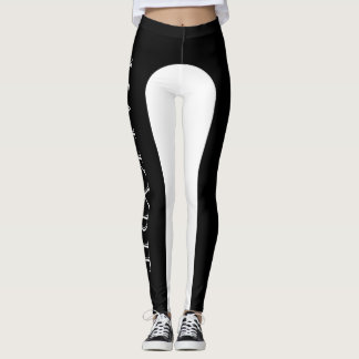 Valkyrie brännmärker svartvit damasker - leggings