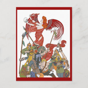 Valkyrie Fire-vykort Vykort