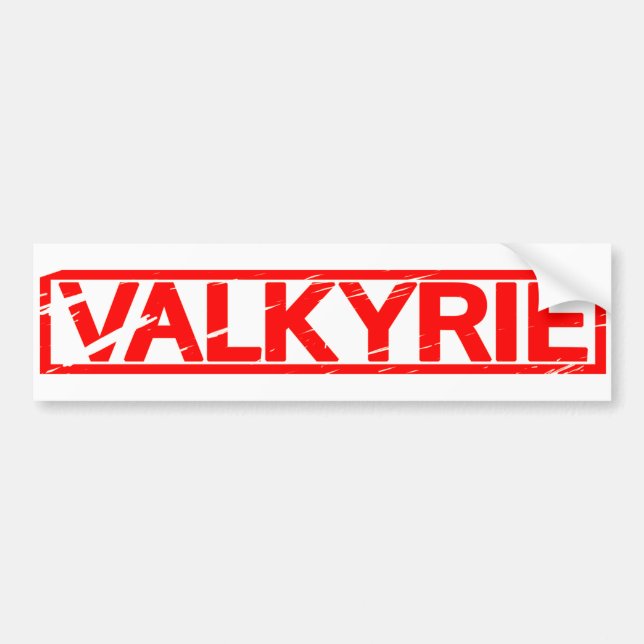 Valkyrie frimärke bildekal (Framsidan)