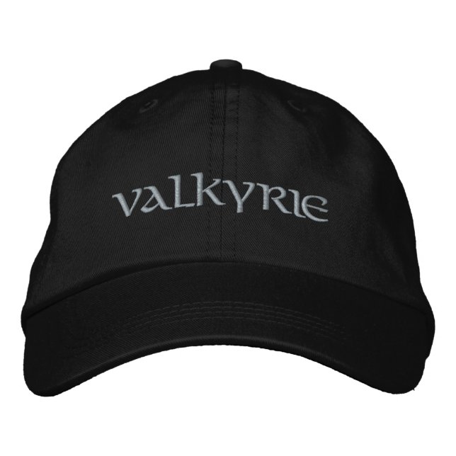 Valkyrie Silver (öga) Embroized Hat Broderad Keps (Framsida)