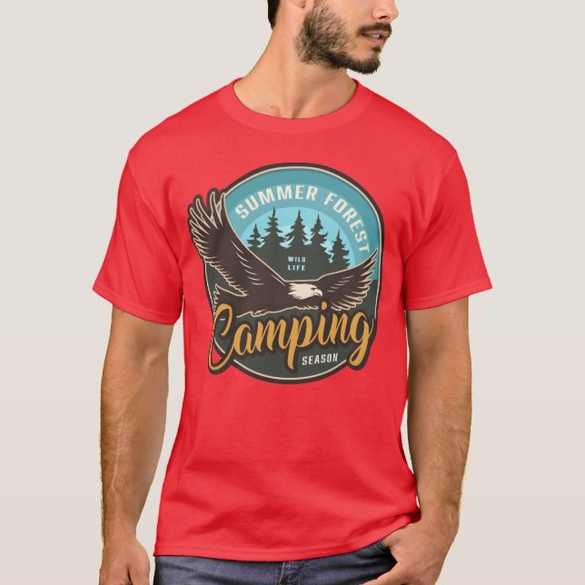 VALKYRIE SUMMER FOREST CAMPING SEASON boy T Shirt (Framsida)