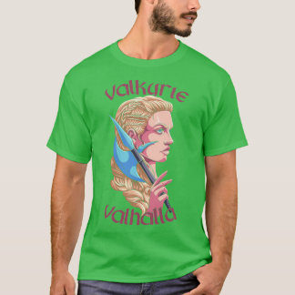 Valkyrie Valhalla Valkyrie Viking Shield Maiden T Shirt