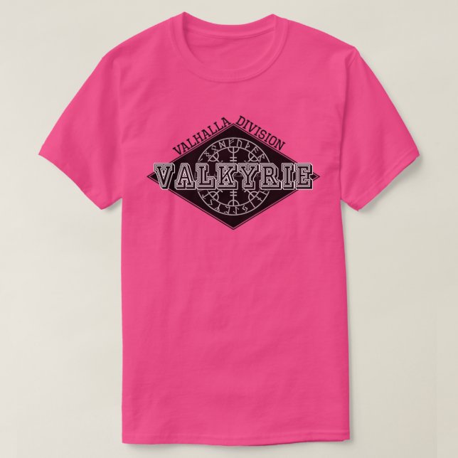 Valkyrie Viking Varsity Stil T Shirt (Design framsida)