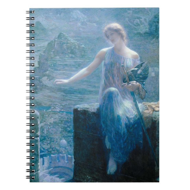 Valkyriens vaka Edward Robert Hughes Konst Anteckningsbok (Framsidan)