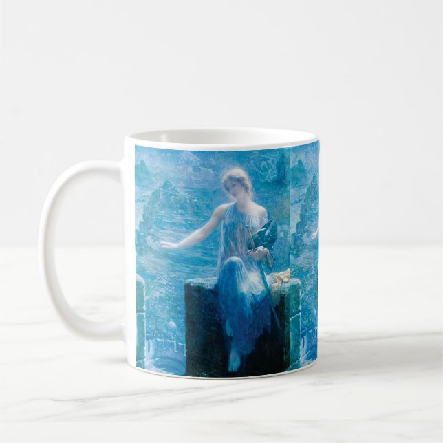 Valkyriens vigil av Edward Robert Hughes Kaffemugg (Vänster)