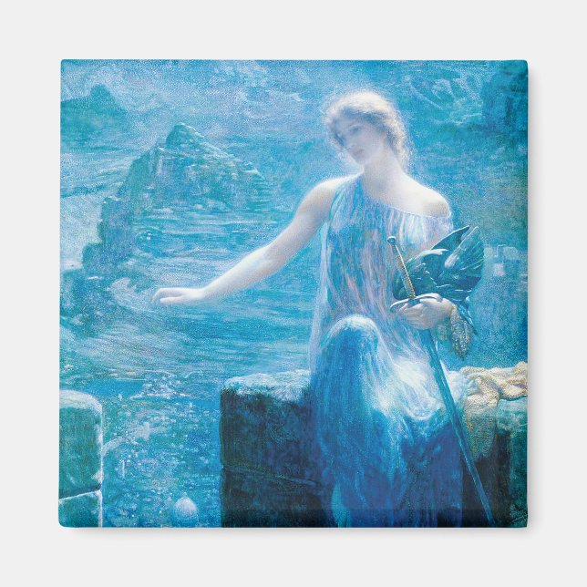 Valkyriens vigil av Edward Robert Hughes Magnet (Framsidan)
