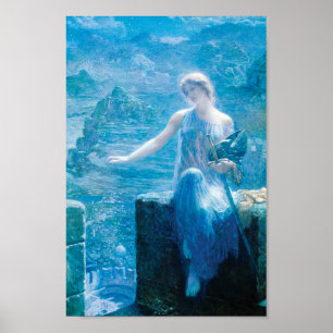 Valkyriens vigil av Edward Robert Hughes Poster