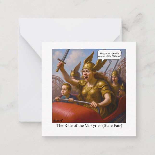 Valkyriernas rid (statsmässan) anteckningskort (Framsida)