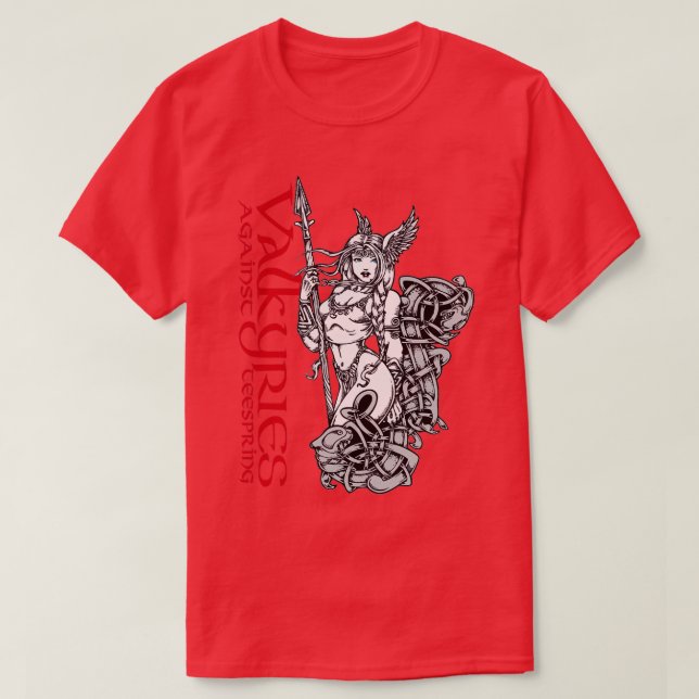 Valkyries Against T Shirt (Design framsida)