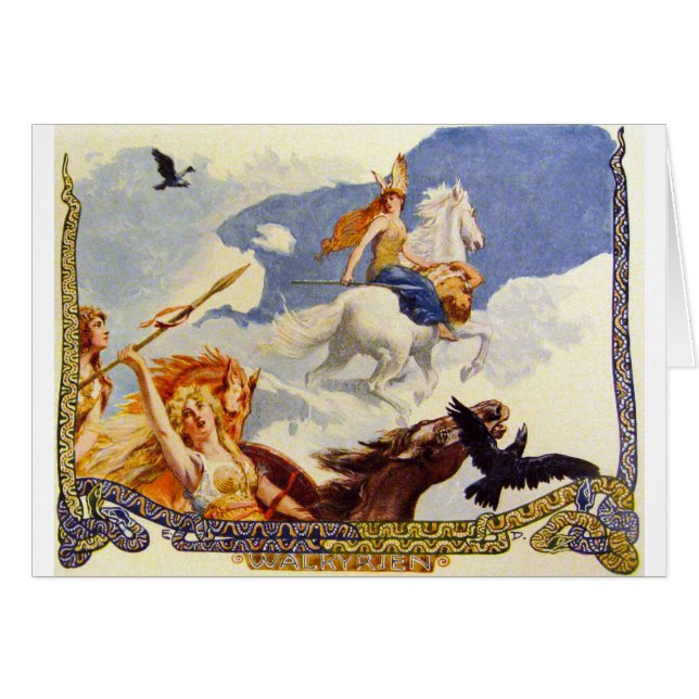 valkyries hälsningskort (Framsidan Horizontal)