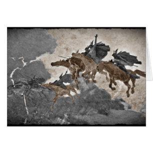 Valkyries i stormen hälsningskort
