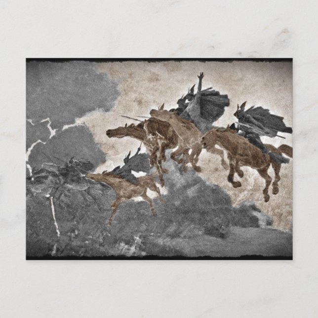 Valkyries i stormen vykort (Framsida)