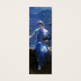 Valkyries Vigil Bookmark av Edward Robert Hughes Litet Visitkort