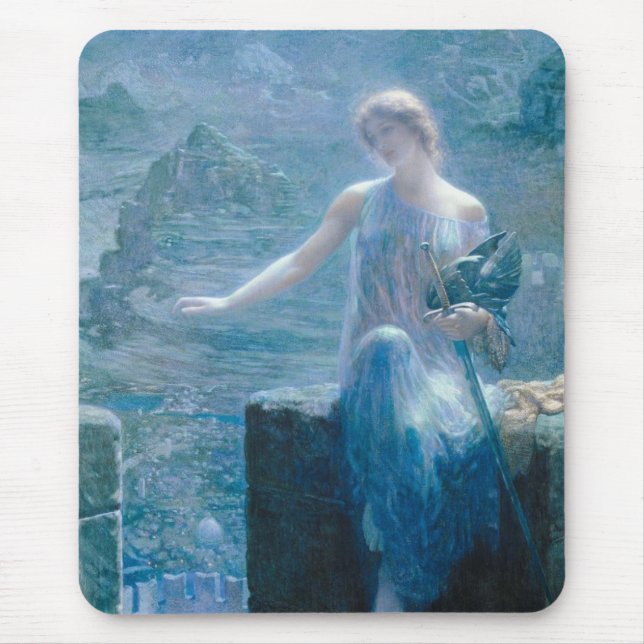 Valkyrie's Vigil (Elegant Dam i en slott) Musmatta (Framsidan)