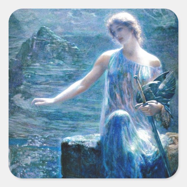 Valkyries Vigil Fyrkantigt Klistermärke (Framsida)