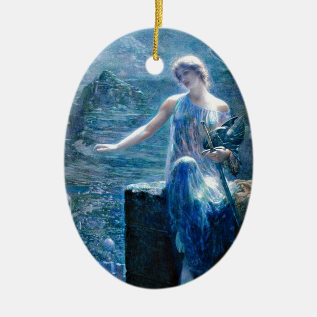 Valkyries Vigil Julgransprydnad Keramik (Framsidan)