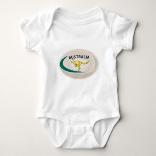 Vallaby för RugbybollAustralien känguru T-shirt