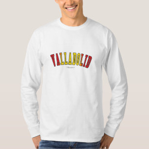 Valladolid i färger för Spanien medborgareflagga T-shirt