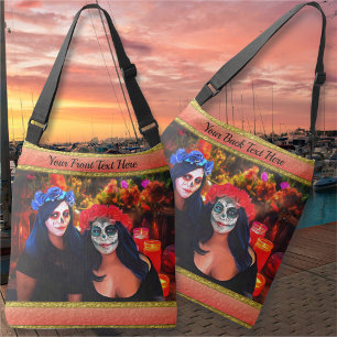 Vallarta Catrinas med Flowers & Candles 1718 Axelväska