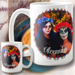 Vallarta Catrinas med Flowers & Candles 1718 Kaffemugg