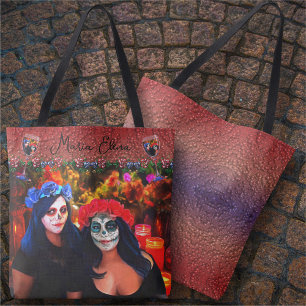 Vallarta Catrinas med Flowers & Candles 1718 Tygkasse