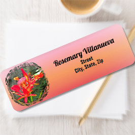 Vallarta Flaming Beauty 1583 Adress Returadress Etikett