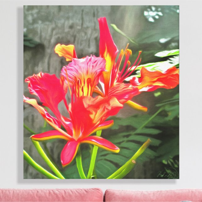 Vallarta Flaming Beauty 1583 Art. Canvastryck (Skapare uppladdad)