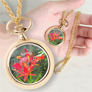 Vallarta Flaming Beauty 1583 Necklace Watch Armbandsur
