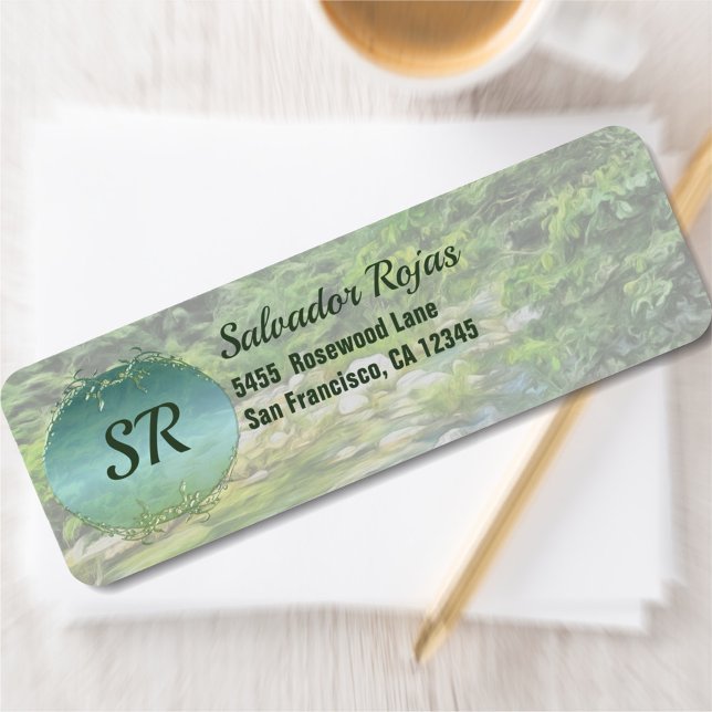 Vallartafloden söder 0366 Adress Returadress Etikett (Skapare uppladdad)