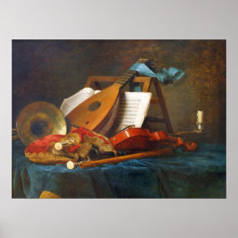 Vallayer-Coster - Attribut för Music 1770 Poster