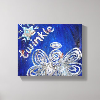 Välld målarfärg för Twinkle Guardian Angel Art Canvastryck