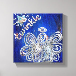 Välld målarfärg för Twinkle Guardian Angel Art Canvastryck