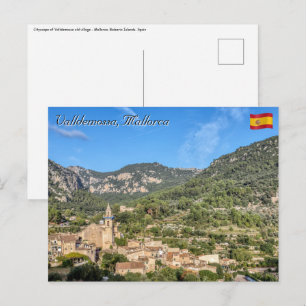 Valldemossa gamla by - Mallorca, Spanien Vykort