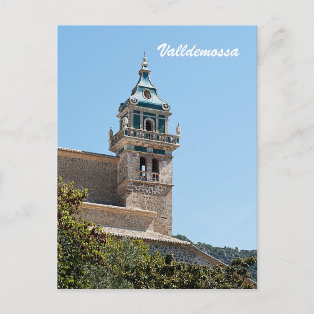 Valldemossa kartusianerpostkort vykort (Framsida)