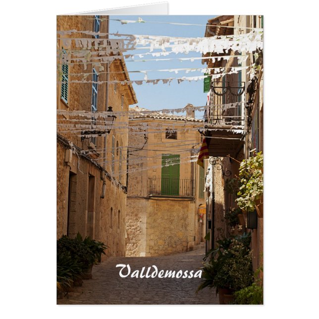 Valldemossa-kortet Hälsningskort (Framsidan)