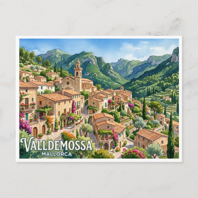 Valldemossa Spanien Vykort (Framsida)
