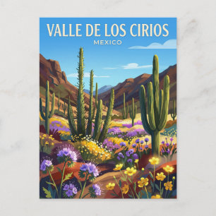 Valle de los Cirios naturskyddsområde Mexiko Vykort
