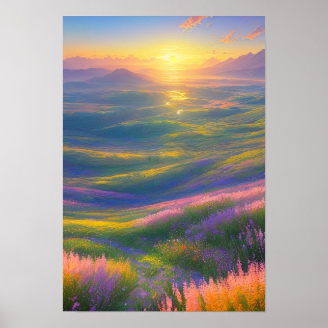 Valleens Golden Hour Poster (Framsidan)