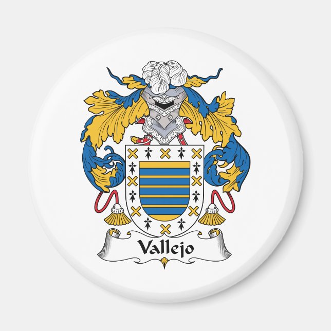 Vallejo Family Crest Magnet (Framsidan)
